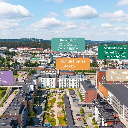 Apartament Lutakko Sky Sauna, Free Parking, Balcony View Rahulihomes Jyväskylä